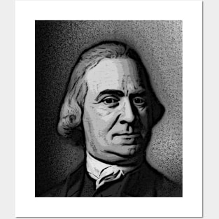 Samuel Adams Black And White Portrait | Samuel Adams Artwork 2 Posters and Art